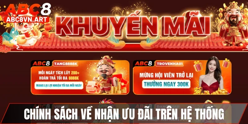 Chính sách về nhận các ưu đãi trên hệ thống Chính sách về nhận các ưu đãi trên hệ thống
